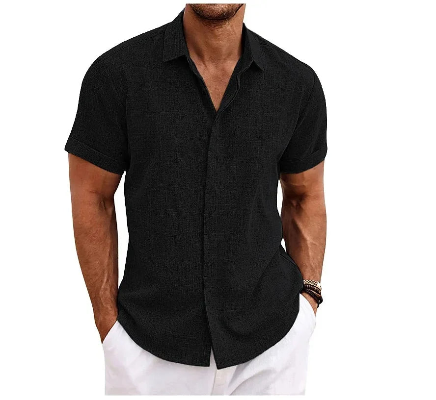 Classic Casual Linen Shirt - Olytrend