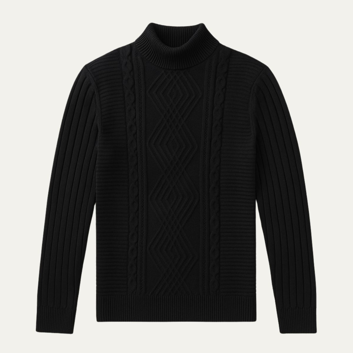 Classic Men's Fit Crew Neck Knit Sweater - Nocini