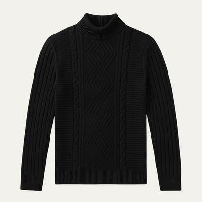 Classic Men's Fit Crew Neck Knit Sweater - Nocini