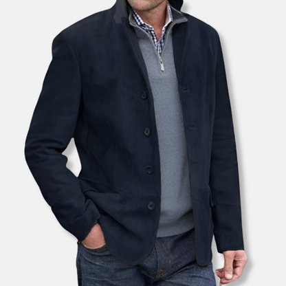 Soft Suede Mens Blazer | Classic Fit Sport Coat - Nocini