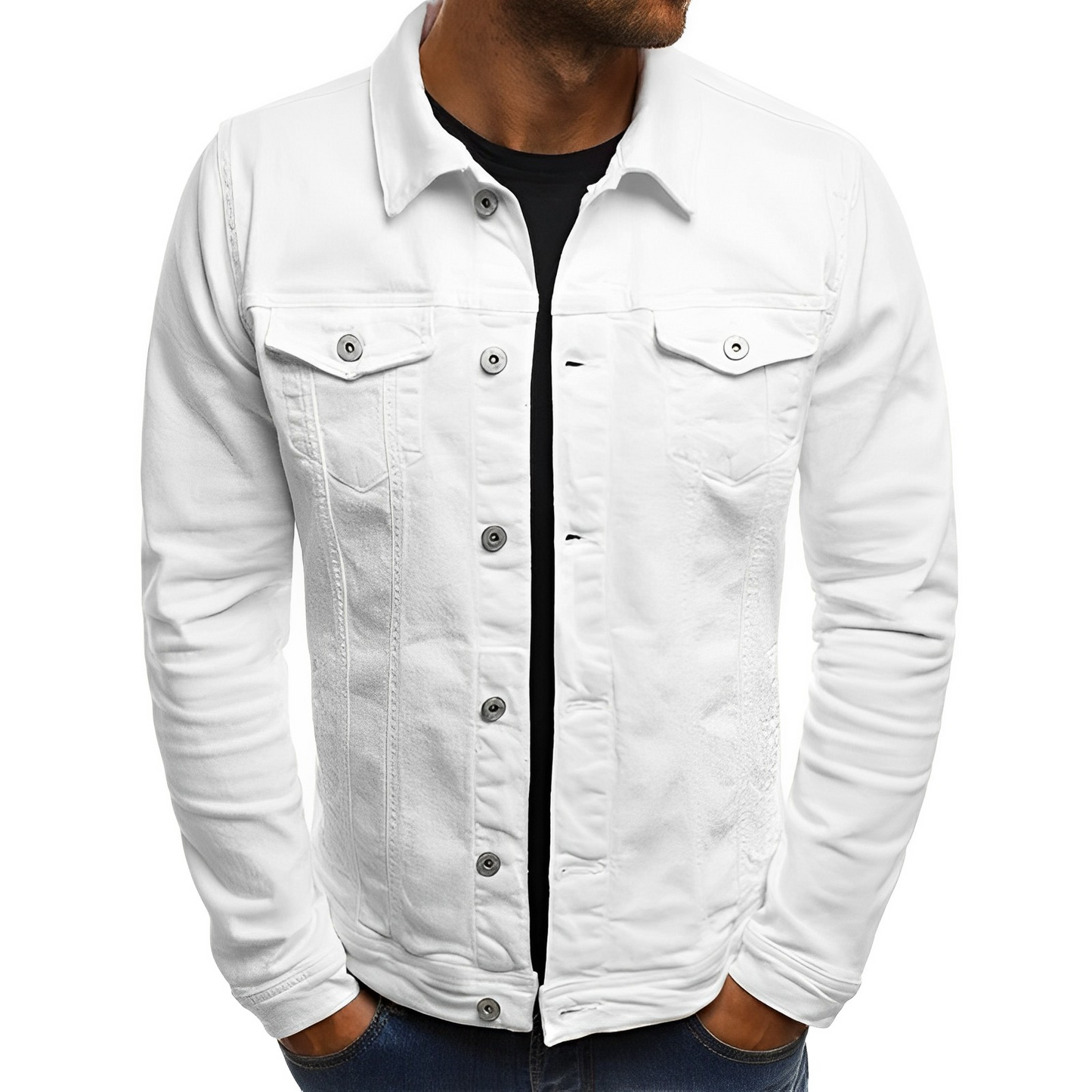 Cool Breathable Men's Denim Jacket