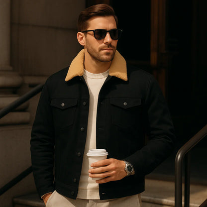 Waterproof Men's Fleece Jacket - Warm Outdoor Coat