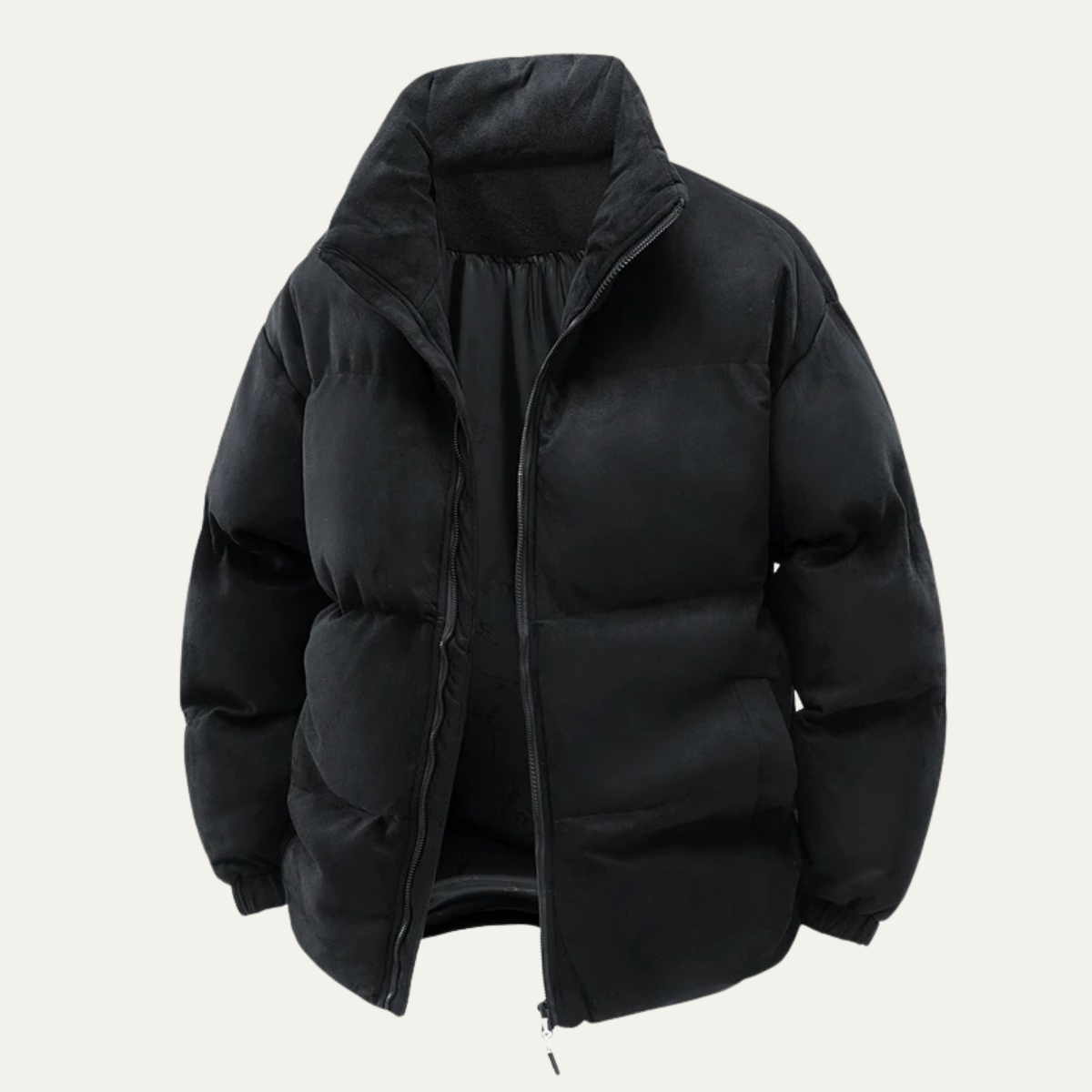 Warm Mens Suede Padded Down Jacket - Nocini