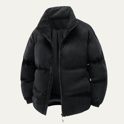 Warm Mens Suede Padded Down Jacket - Nocini