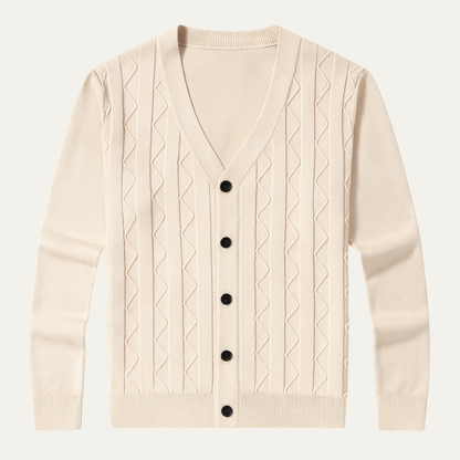 Slim Fit Mens Knitted Cardigan Sweater - Nocini
