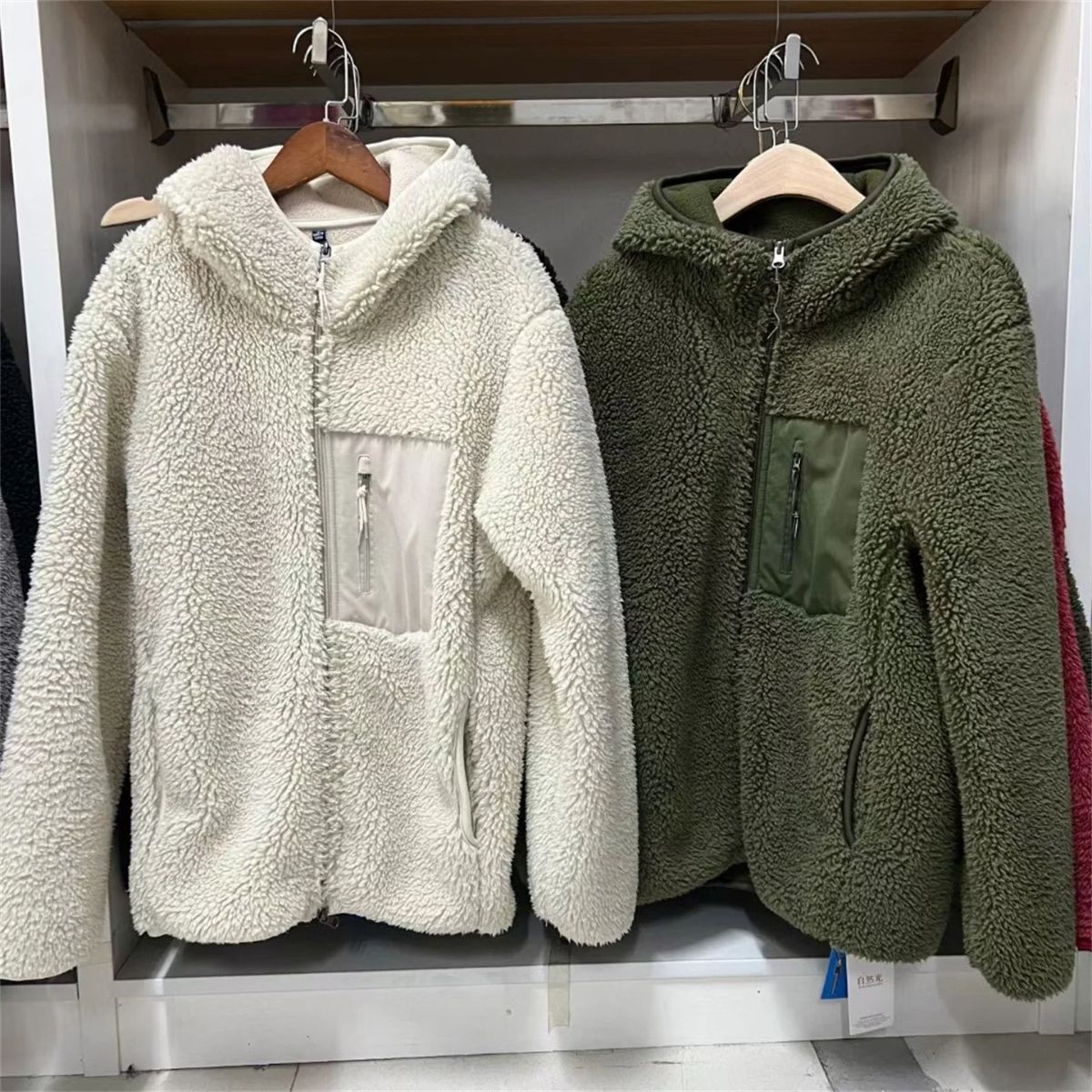 Warm Wool Coat with Fleece Lining for Men