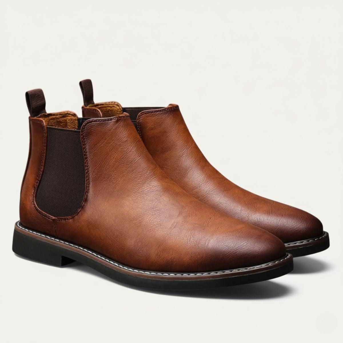 Tough Leather Men's Ankle Chelsea Boots - Nocini