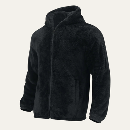 Cozy Men's Fleece Lined Hooded Jacket