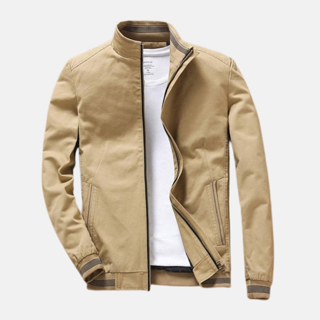 Casual Men's Zip Up Bomber Jacket - Nocini