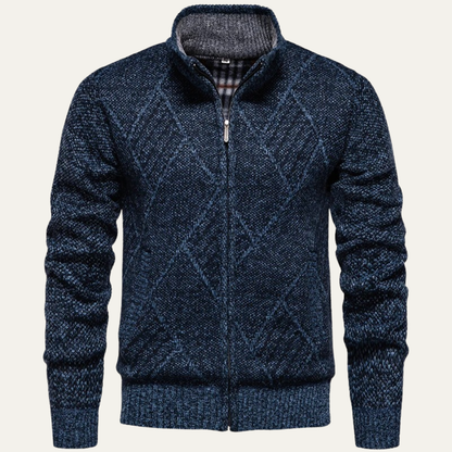 Cozy Men's Warm Knitted Zipper Jacket