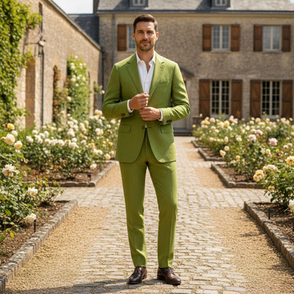 Classic Linen Business Suit