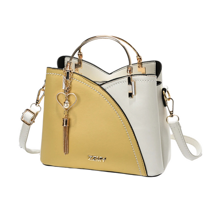 Classic Patchwork Faux Leather Tote Bag for Women