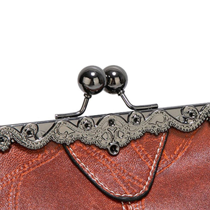 Classic Buckle Leather Handbag