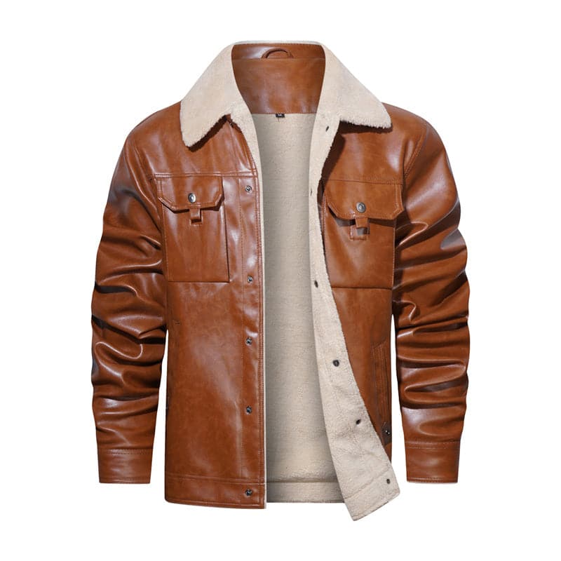 Warm Sherpa Lined Mens Jacket