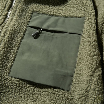 Warm Men's Fleece Zip Up Outdoor Jacket