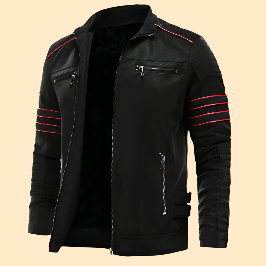 Premium Men's Genuine Leather Coat - Olytrend