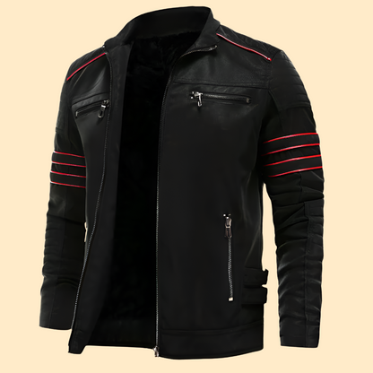 Premium Men's Genuine Leather Coat - Olytrend
