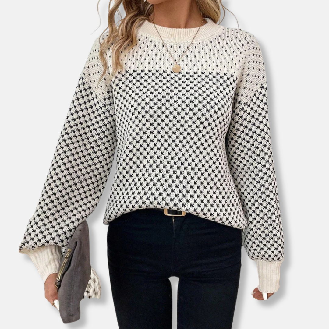 Cozy Oversized Crew Neck Wool Sweater - Nocini