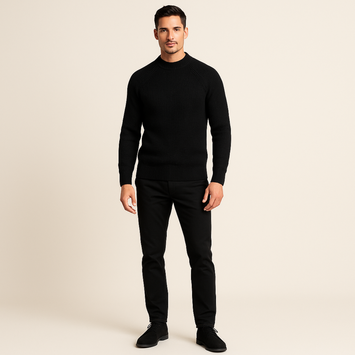 Luxury Cashmere Men's Crew Neck Sweater