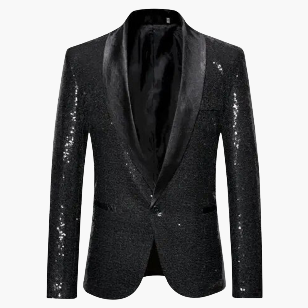 Luxury Glitter Tuxedo Coat for Men - Olytrend