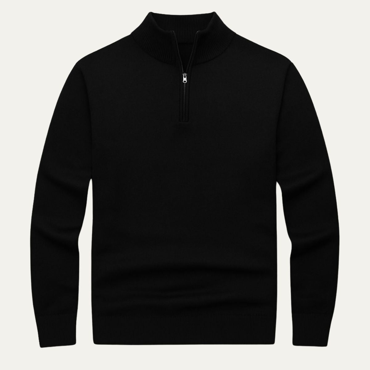 Men's Quarter Zip Fleece Pullover Sweater