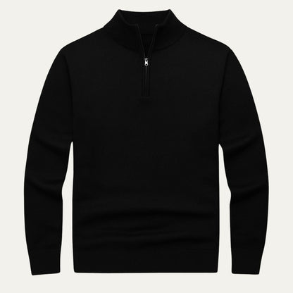 Men's Quarter Zip Fleece Pullover Sweater