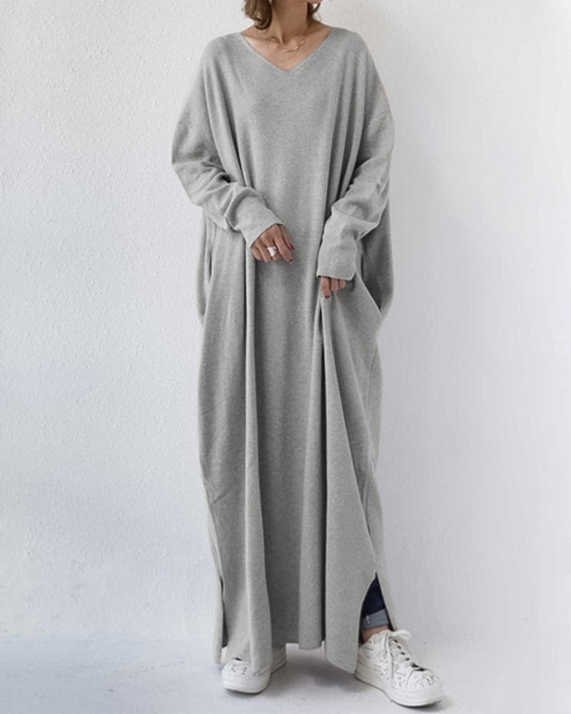 Stylish Long Sleeve Winter Maxi Dress for Women - Olytrend