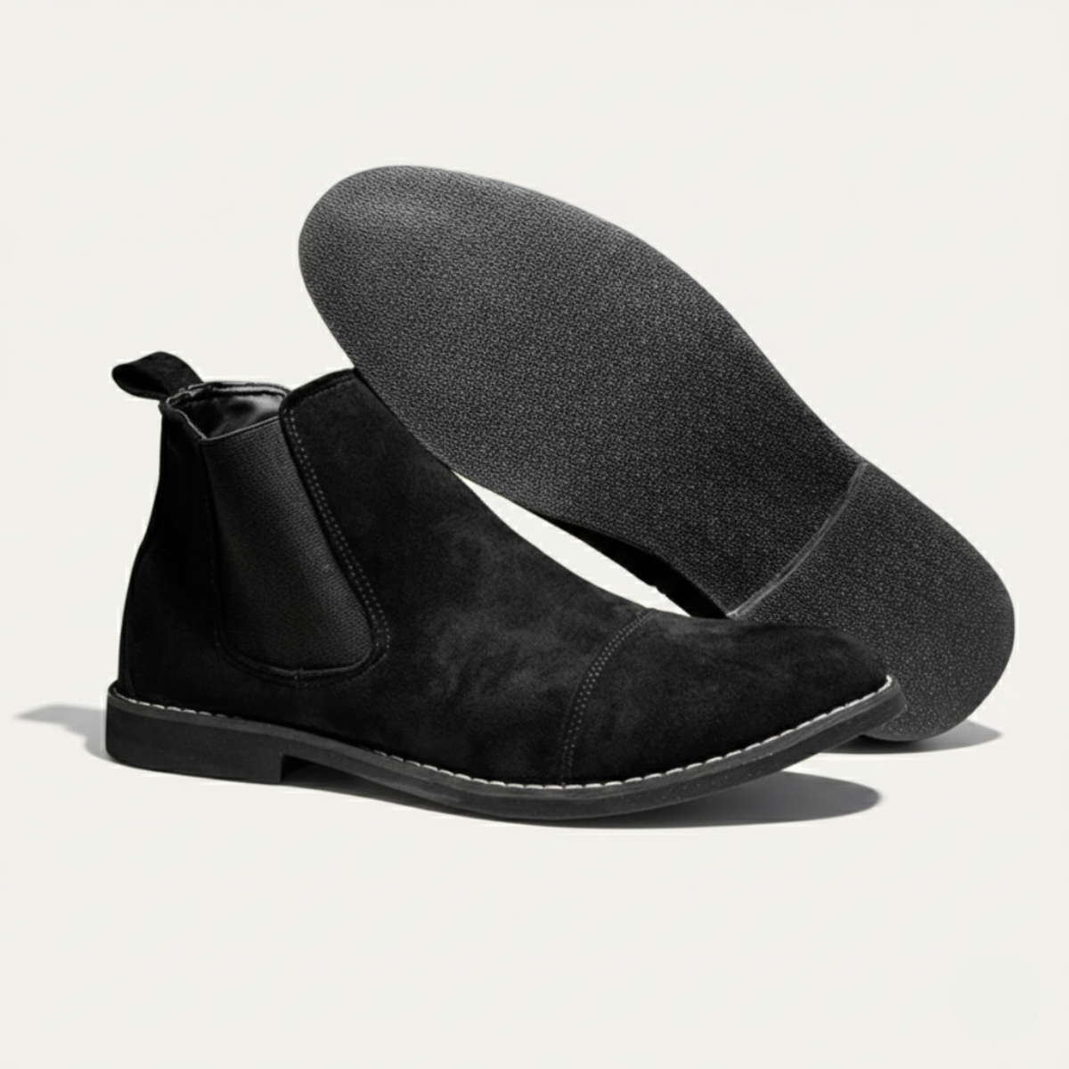 Comfortable Men's Suede Chelsea Boot Shoes - Nocini