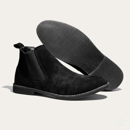 Comfortable Men's Suede Chelsea Boot Shoes - Nocini