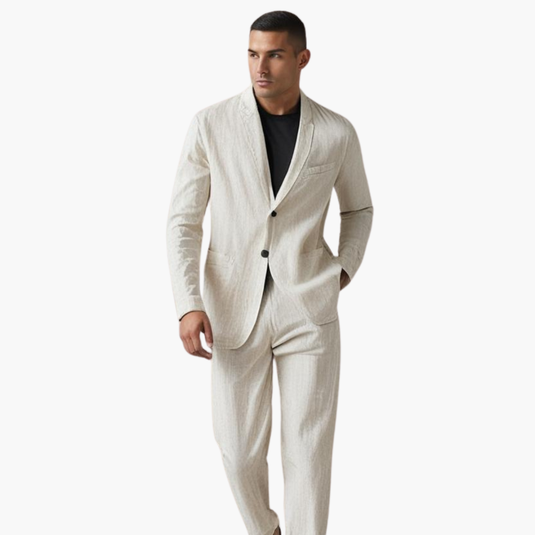 Classic Slim Fit Men's Suit – Jacket and Trousers - Olytrend