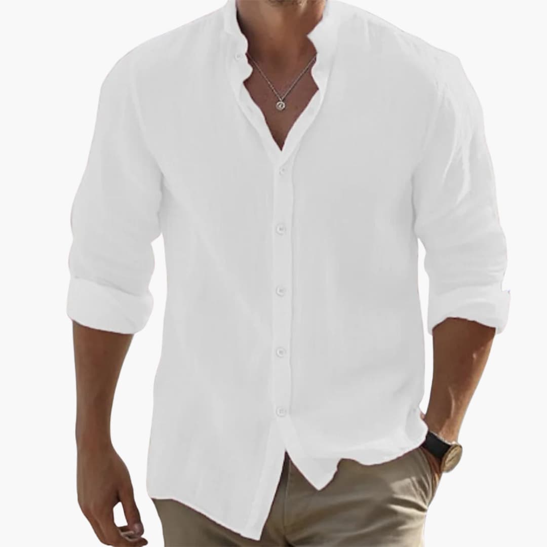 Men's Lightweight Relaxed Fit Long Sleeve Shirt - Olytrend