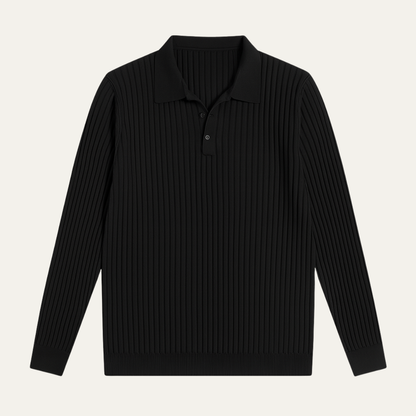 Classic Fit Men's Textured Polo Shirt - Nocini