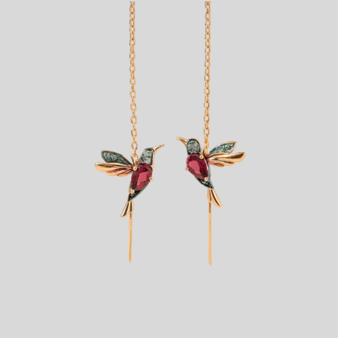 Colorful Bird Dangle Earrings - Olytrend