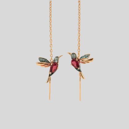 Colorful Bird Dangle Earrings - Olytrend