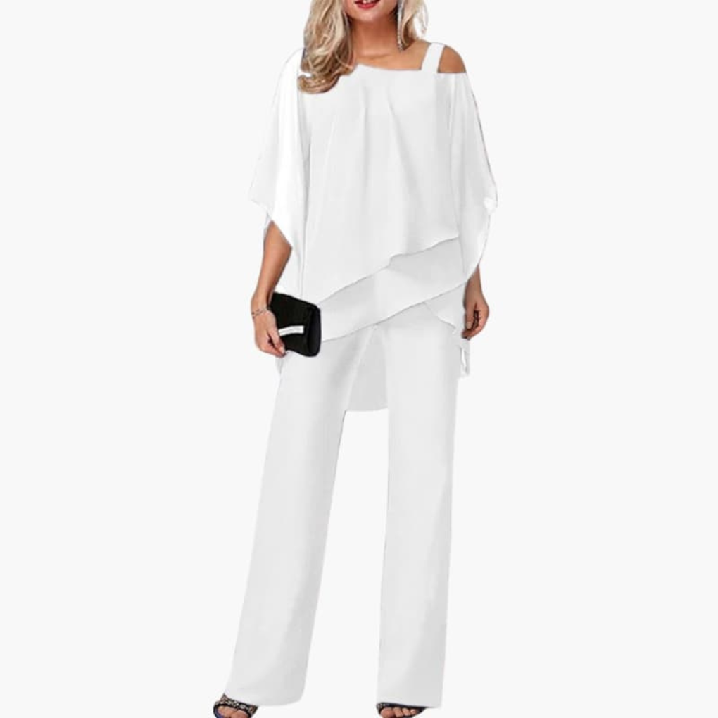 Women's Off Shoulder Wide Leg Romper