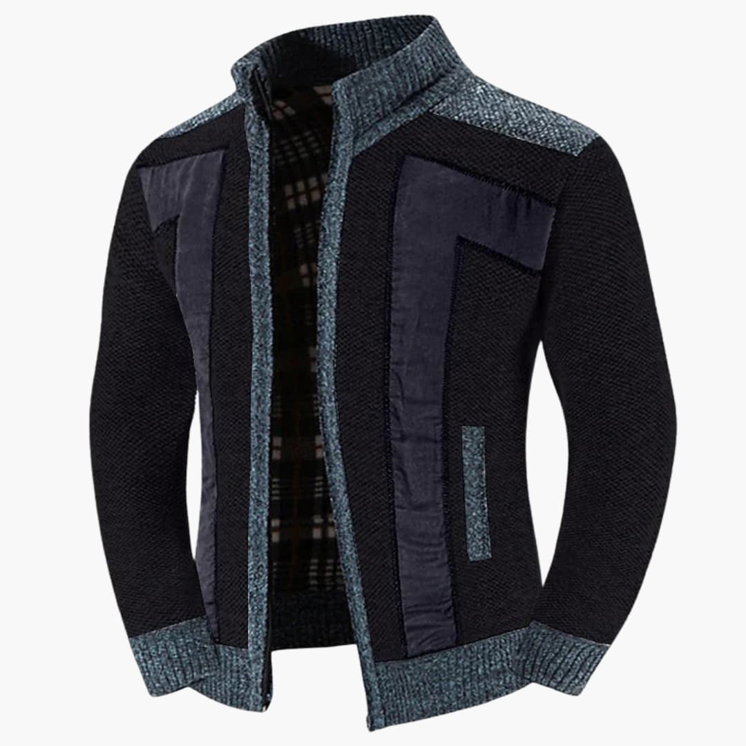 Men's Crew Neck Sweater with Fitted Sleeves