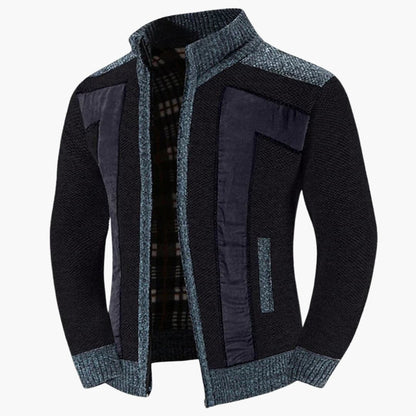 Men's Crew Neck Sweater with Fitted Sleeves