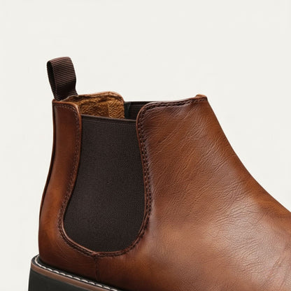 Tough Leather Men's Ankle Chelsea Boots