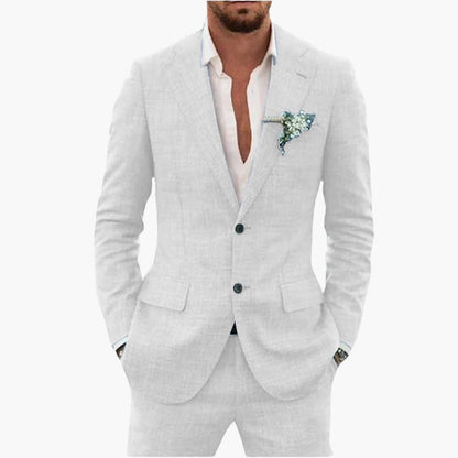 Classic Two Button Mens Suit Jacket Pants
