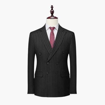 Classic Mens Slim Fit Pinstripe Suit
