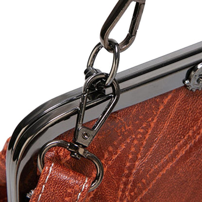 Classic Buckle Leather Handbag