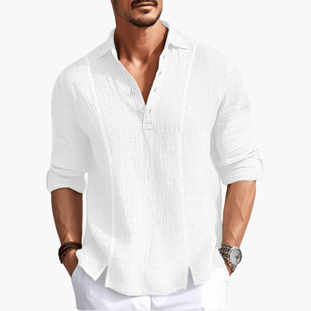 Men's Relaxed Fit Short Sleeve Summer Shirt - Olytrend