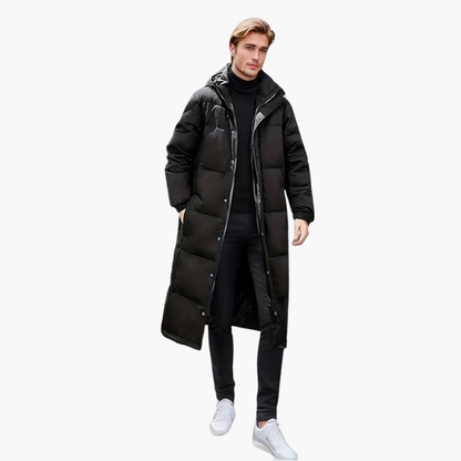 Warm Insulated Men's Winter Coat with Full Zip - Olytrend