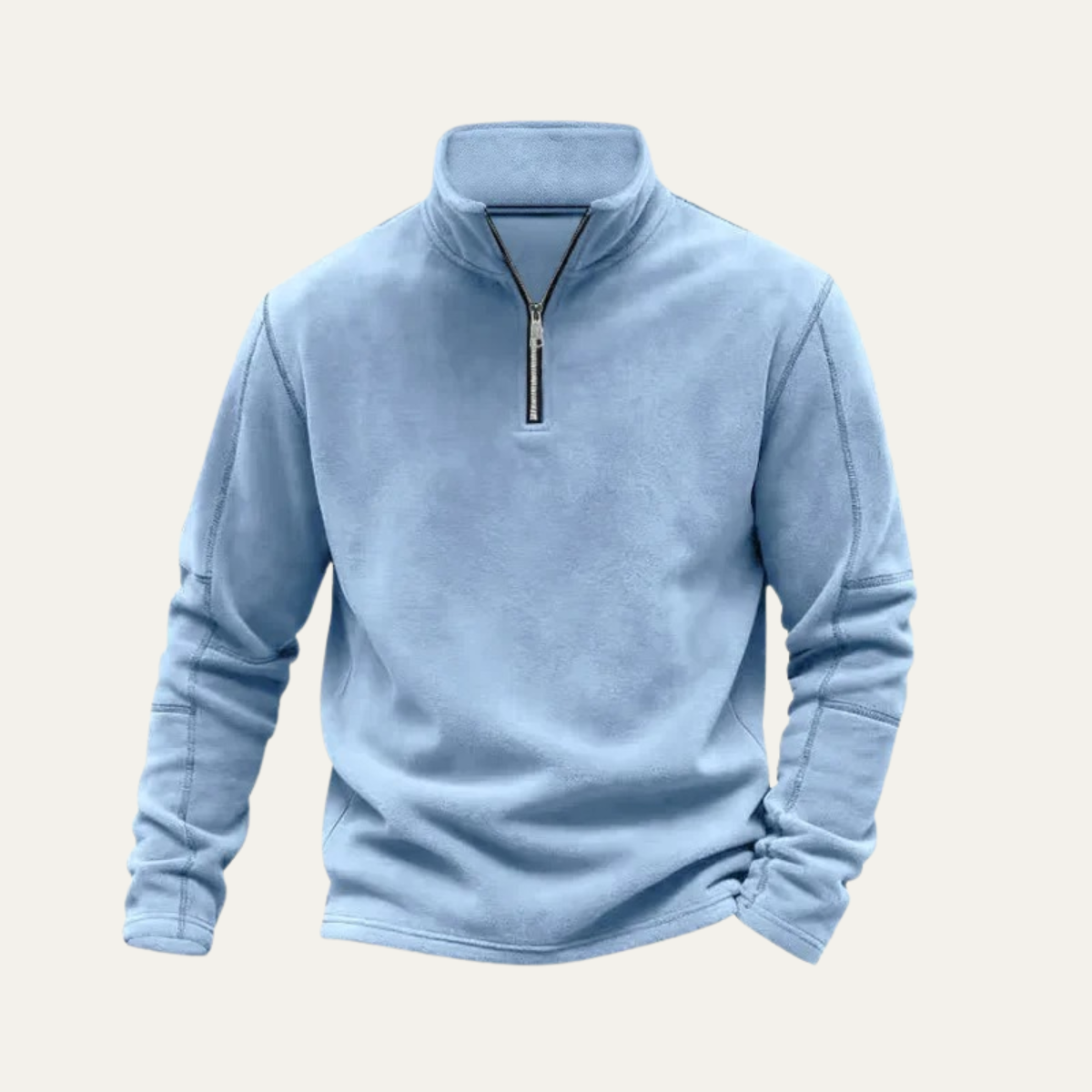 Thermal Mens Quarter Zip Fleece Jacket - Nocini