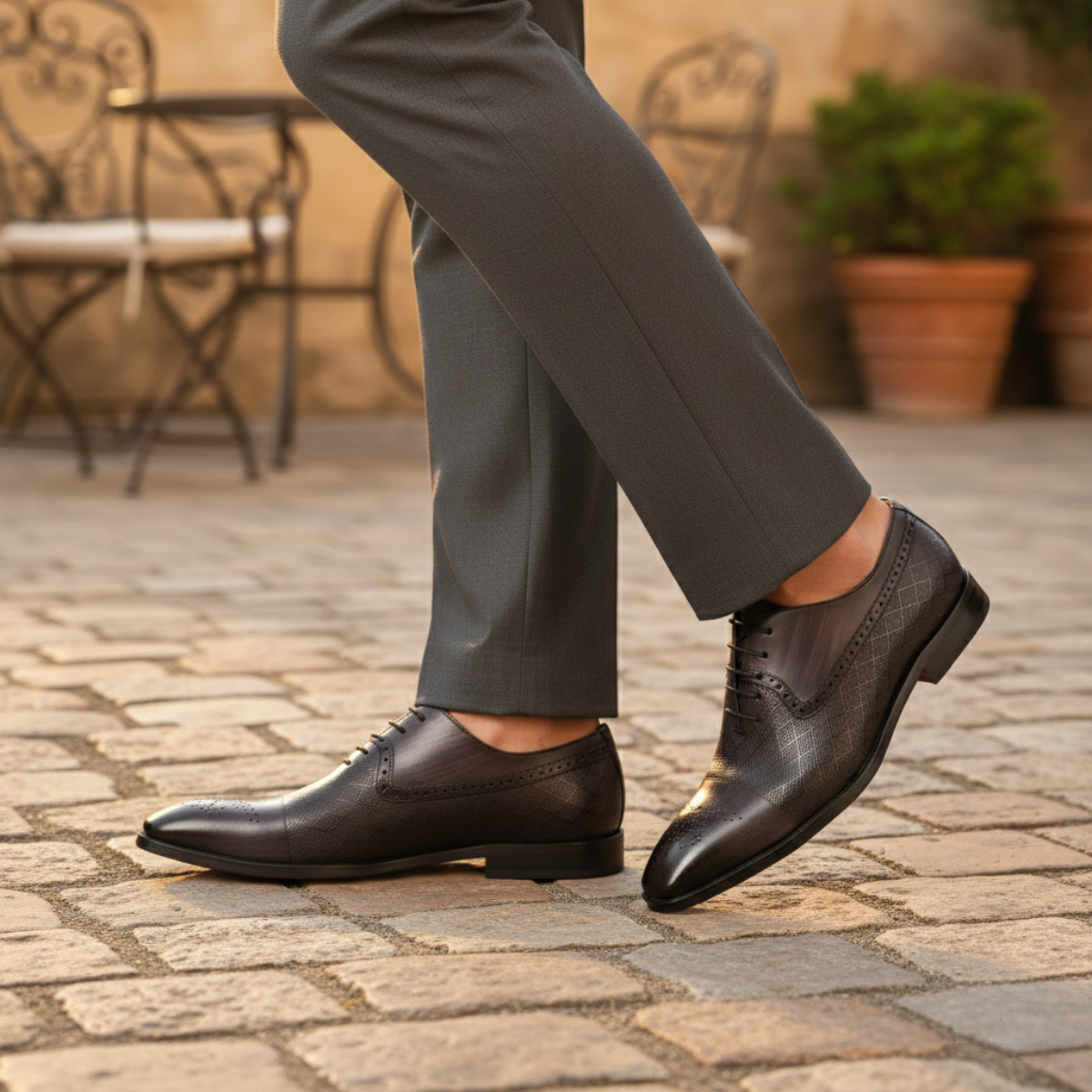 Classic Leather Oxfords For Men - Lace Up Dress Shoes