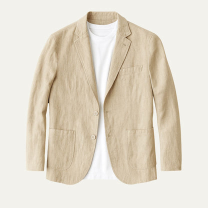 Lightweight Beige Summer Blazer for Men Formal Events