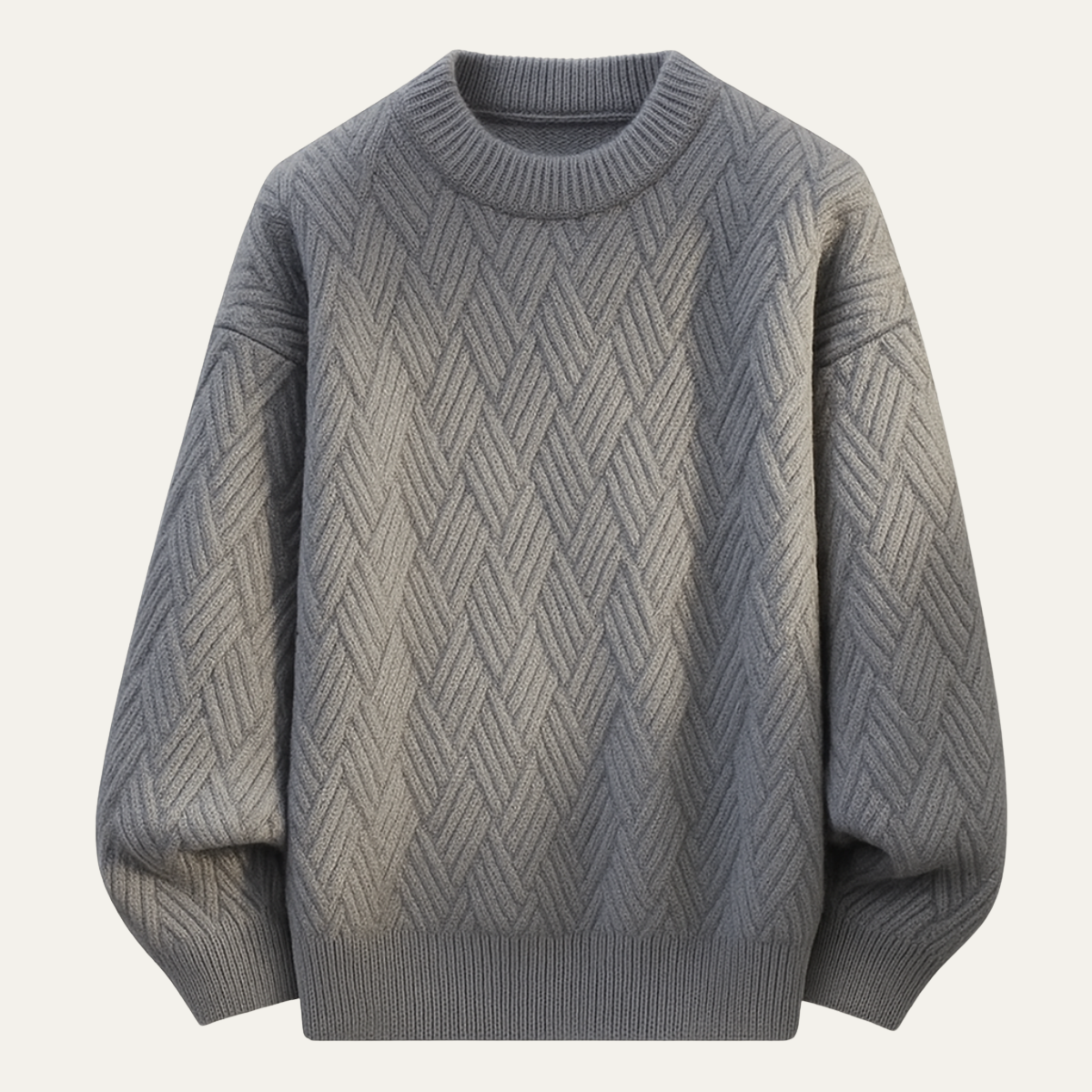 Cozy Men's Thermal Crew Neck Knit Sweater - Nocini