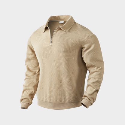 Classic Mens Quarter Zip Sweater - Nocini