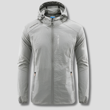 Men's Lightweight Water Resistant Hooded Summer Coat