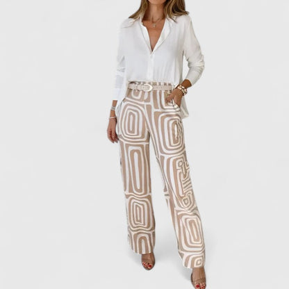 Stylish 2-Piece Outfit with Free Matching Belt